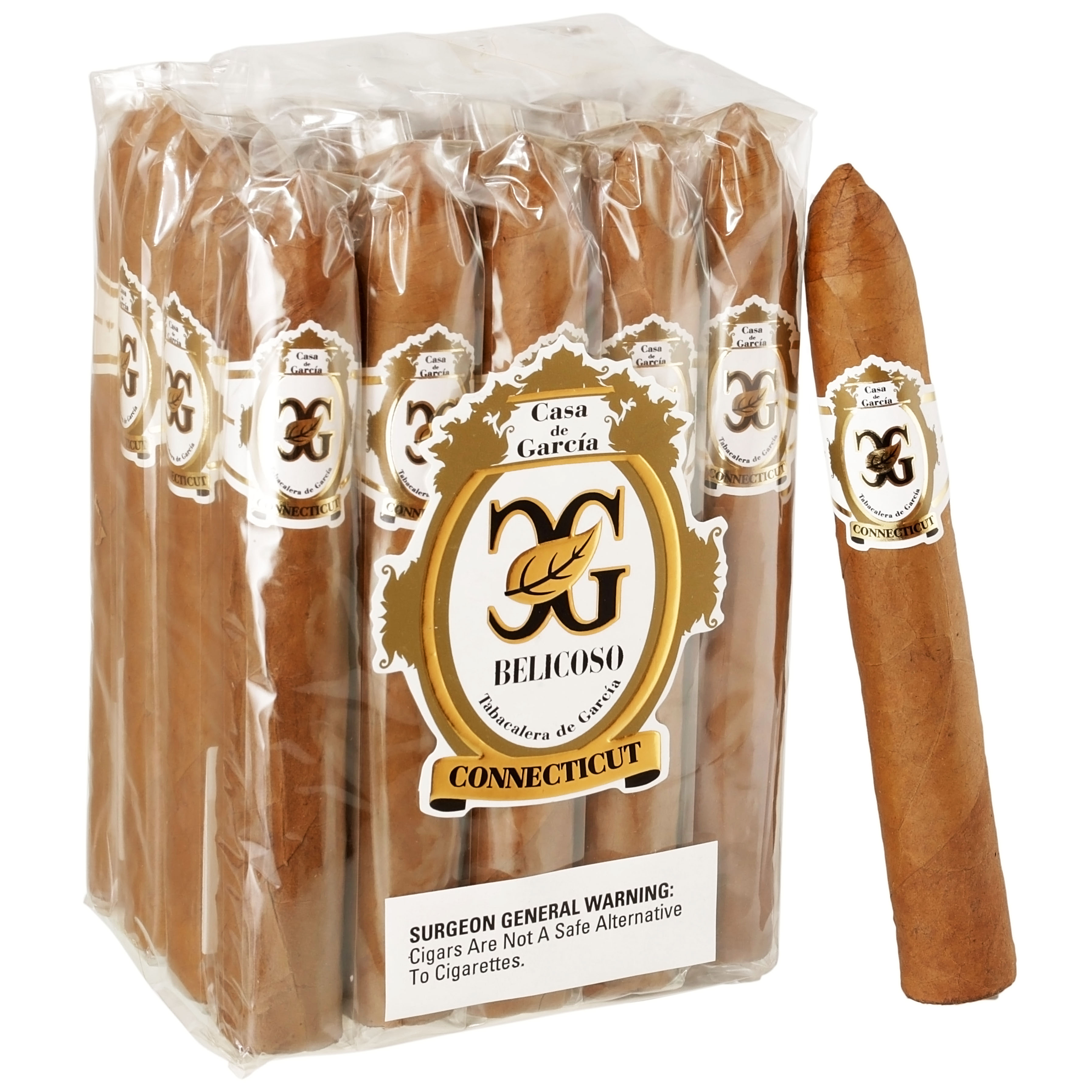 Casa De Garcia - Connecticut Belicoso Conn 52 X 6 1/8 — Bundle Of 20