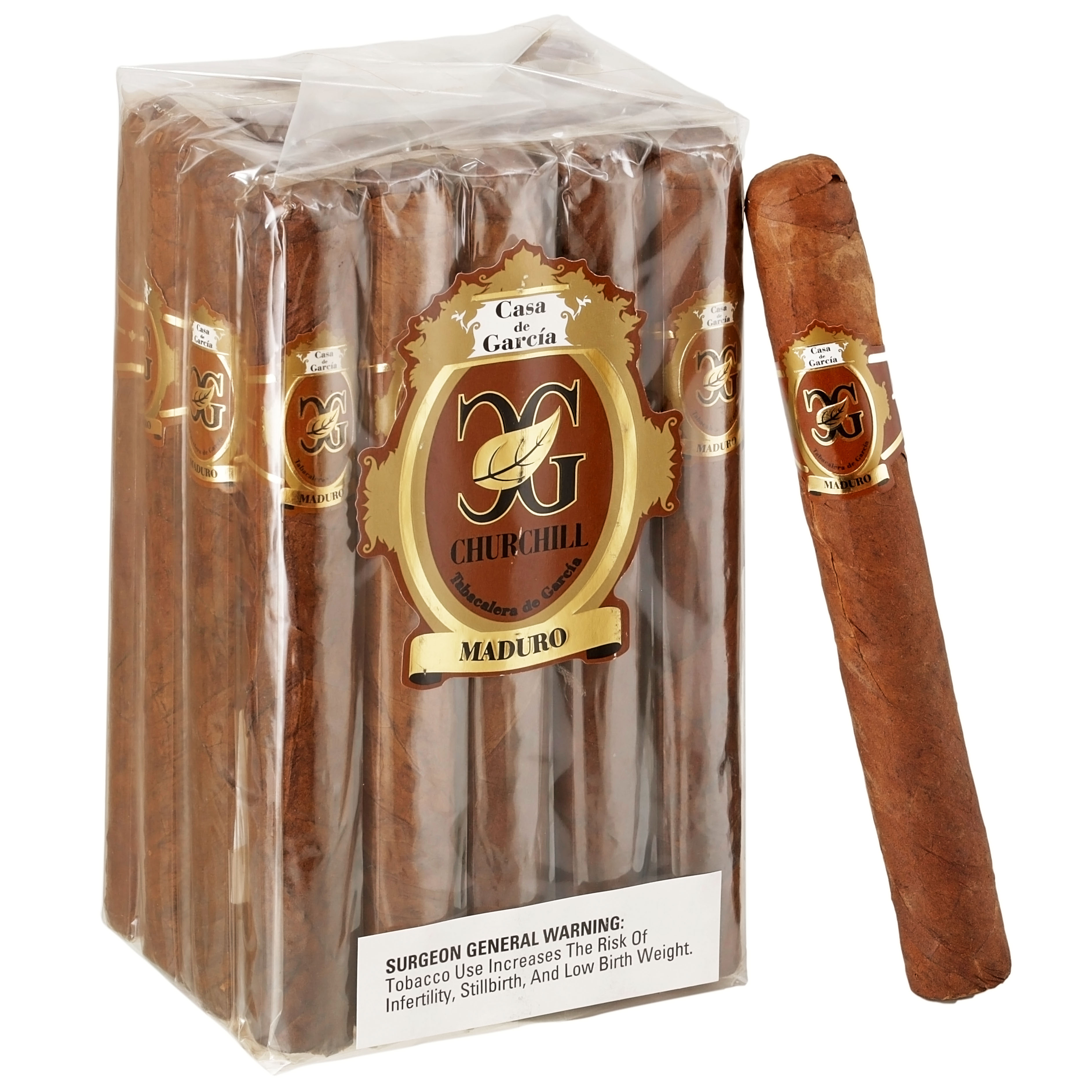 Casa De Garcia - Maduro Churchill Mad 50 X 6 1/2 — Bundle Of 20