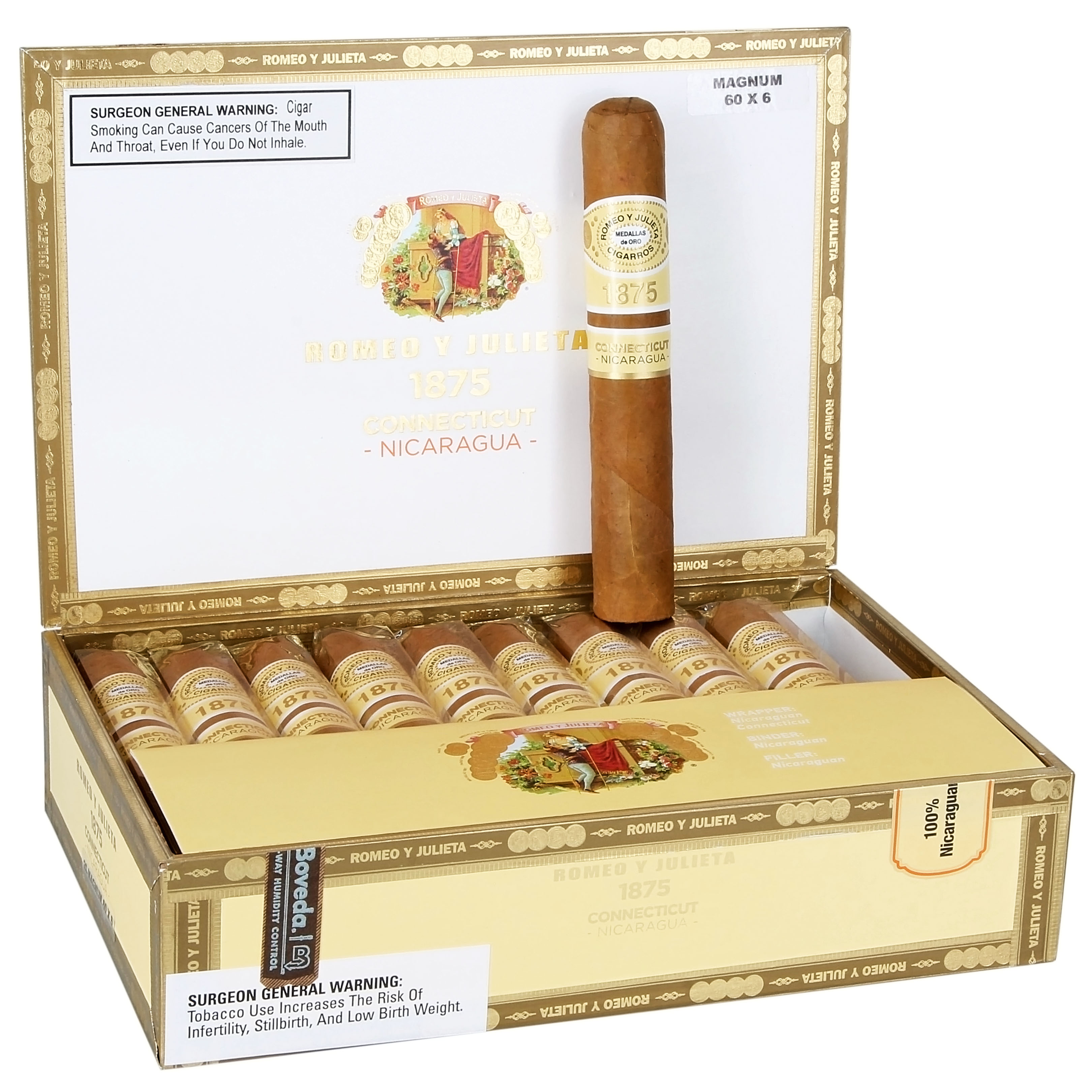 Romeo y Julieta 1875 Conn Nica packaging