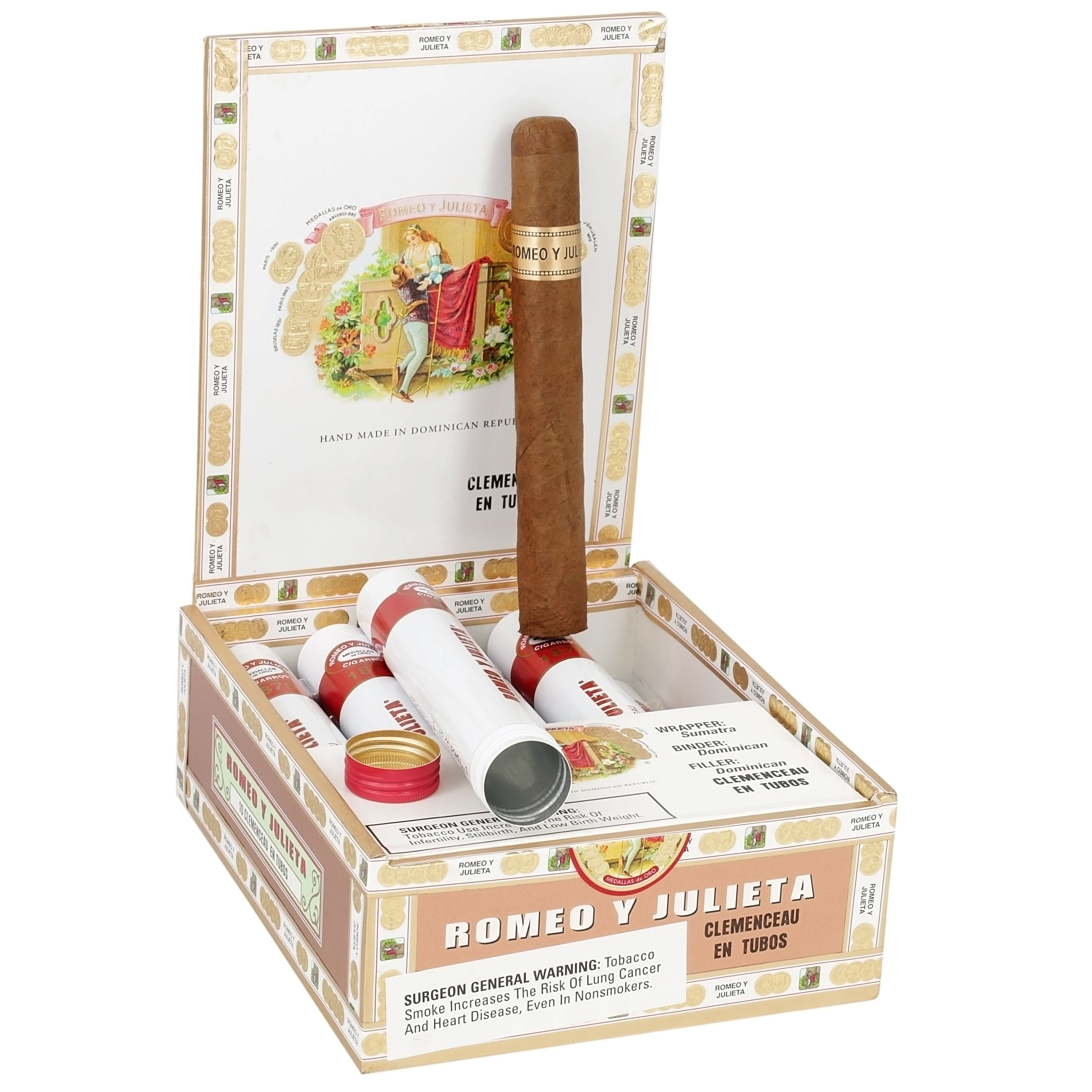 Romeo y Julieta 1875 packaging
