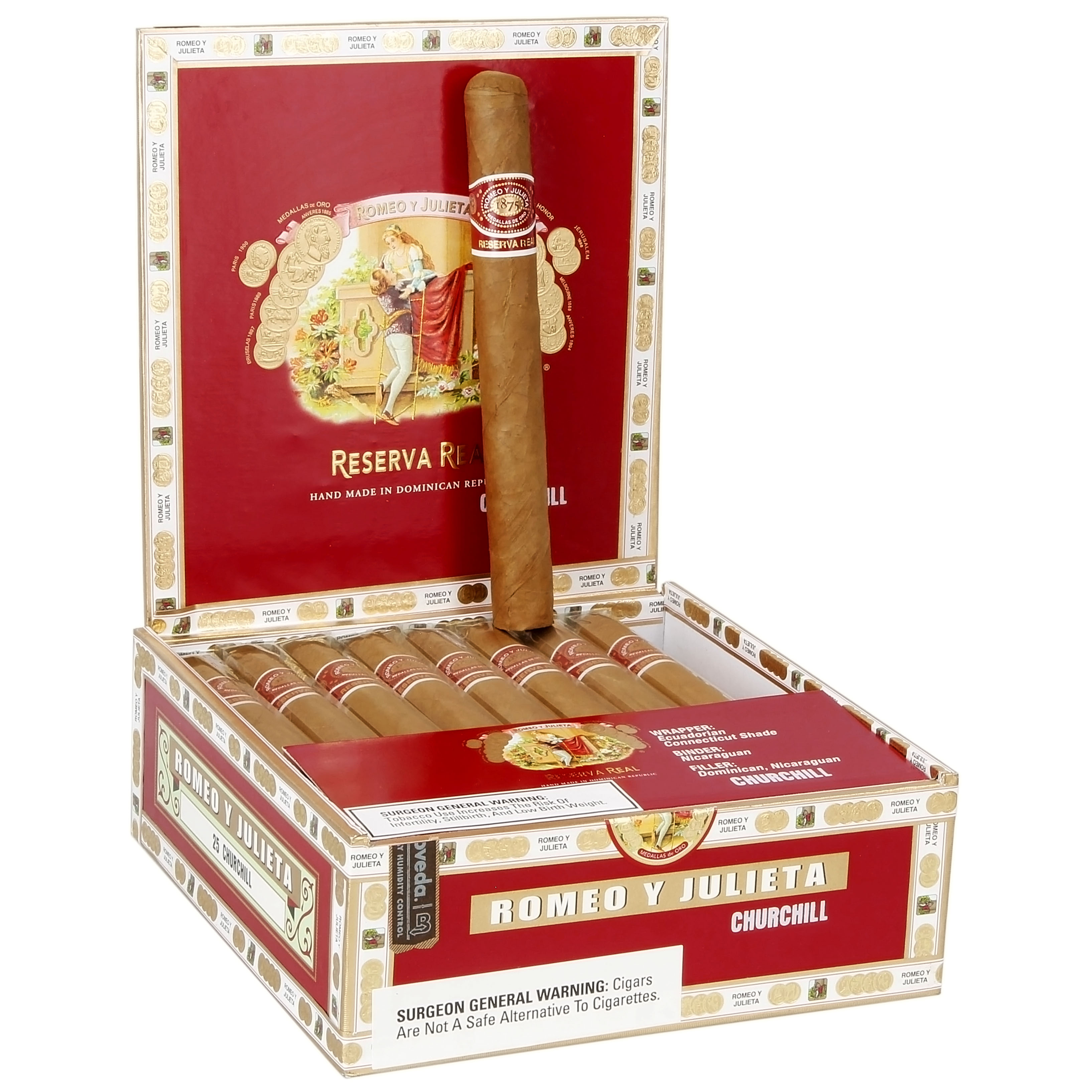 Romeo y Julieta Reserva Real packaging