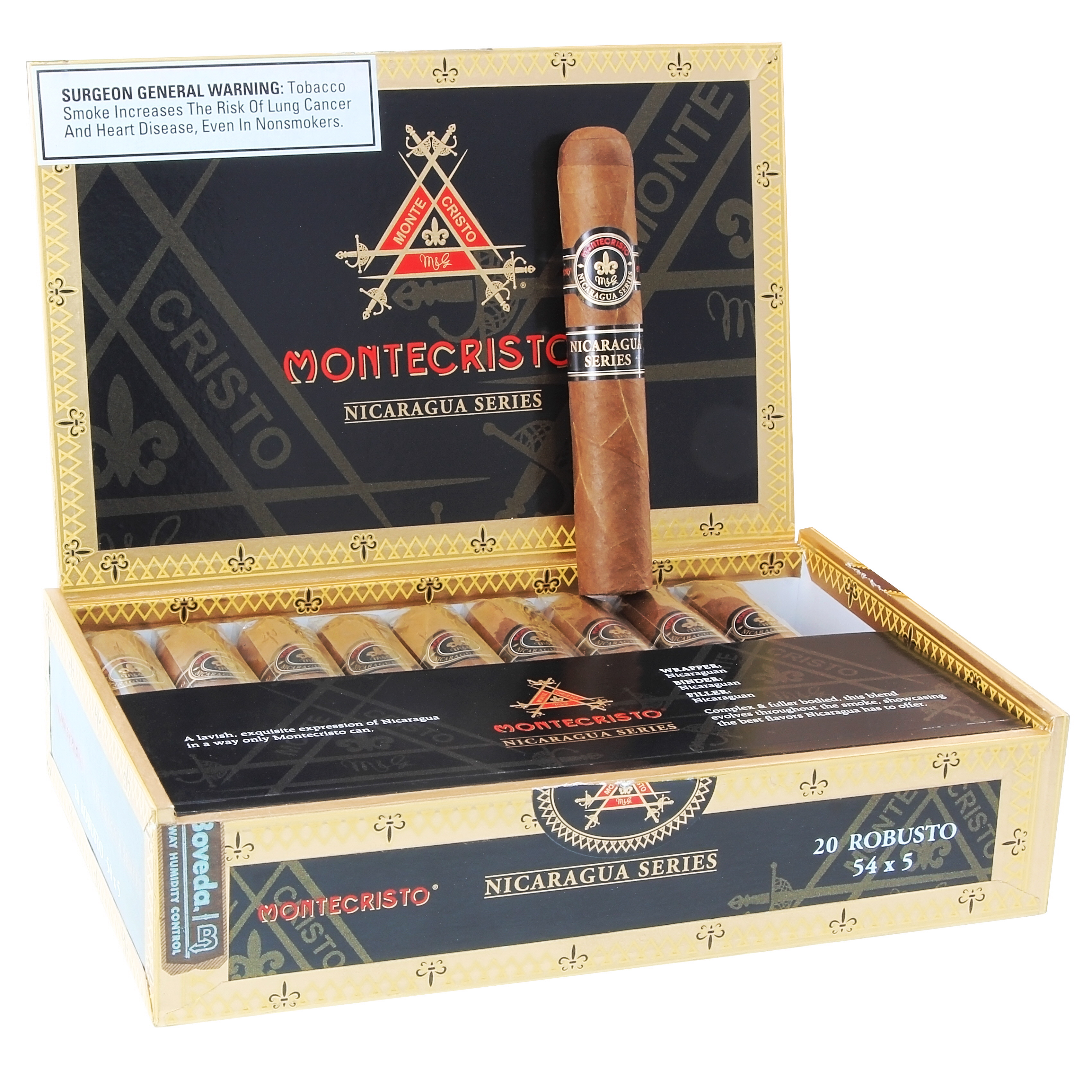 Montecristo Nicaragua packaging