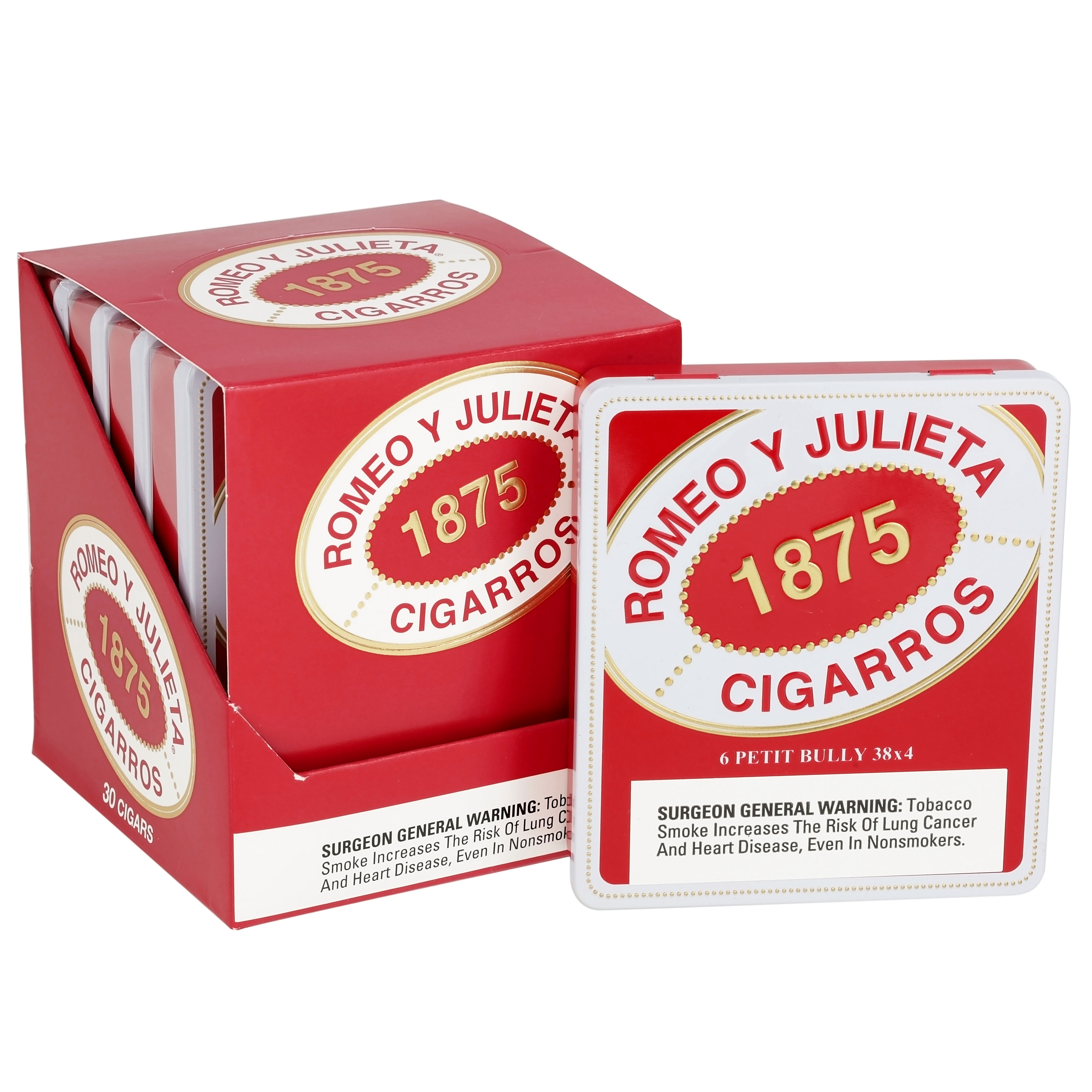 Romeo y Julieta Small Cigars & Tins packaging