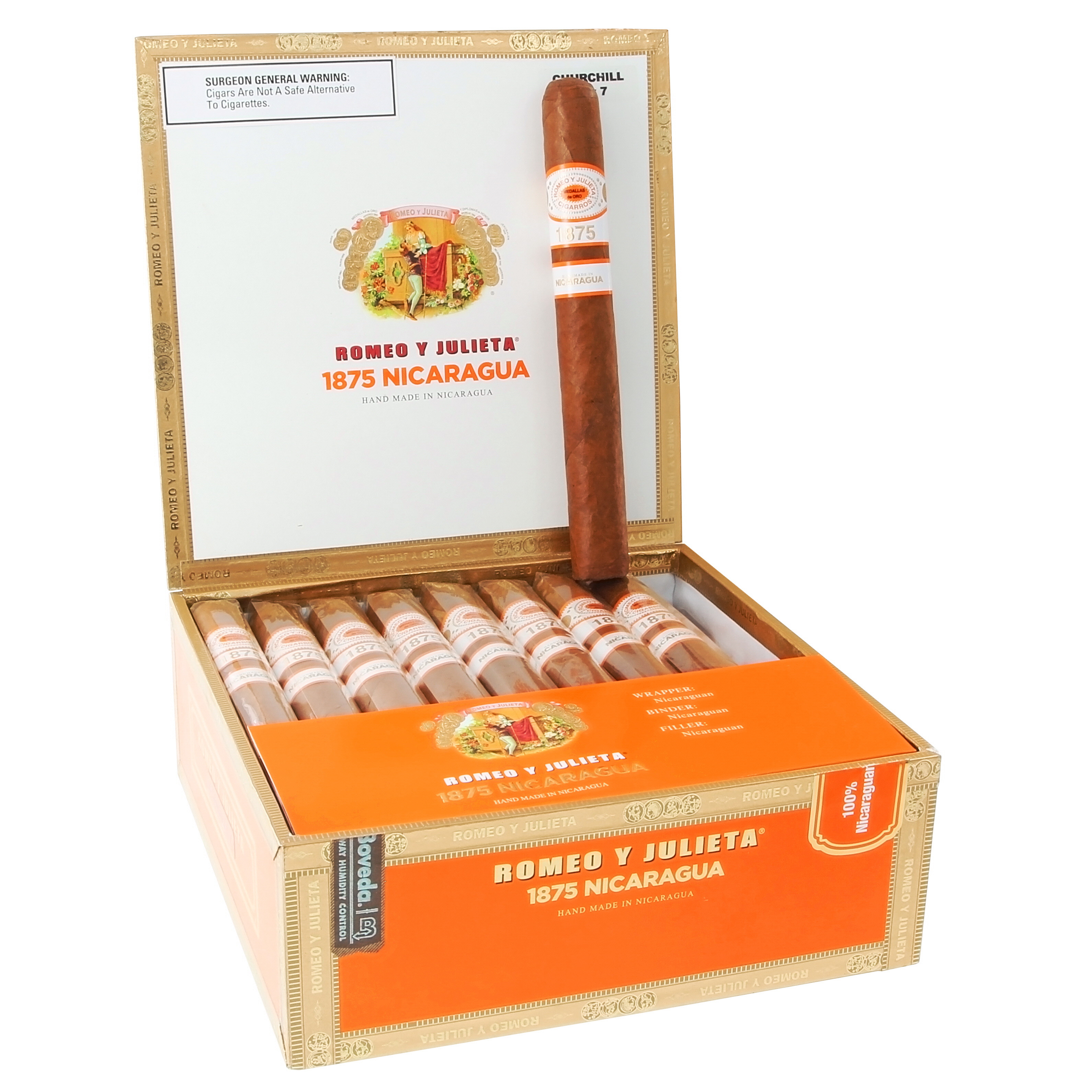 Romeo y Julieta 1875 Nicaragua packaging